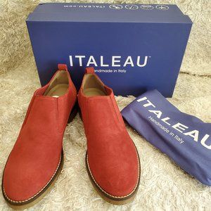 Italeau Red Suede Bootie size 8